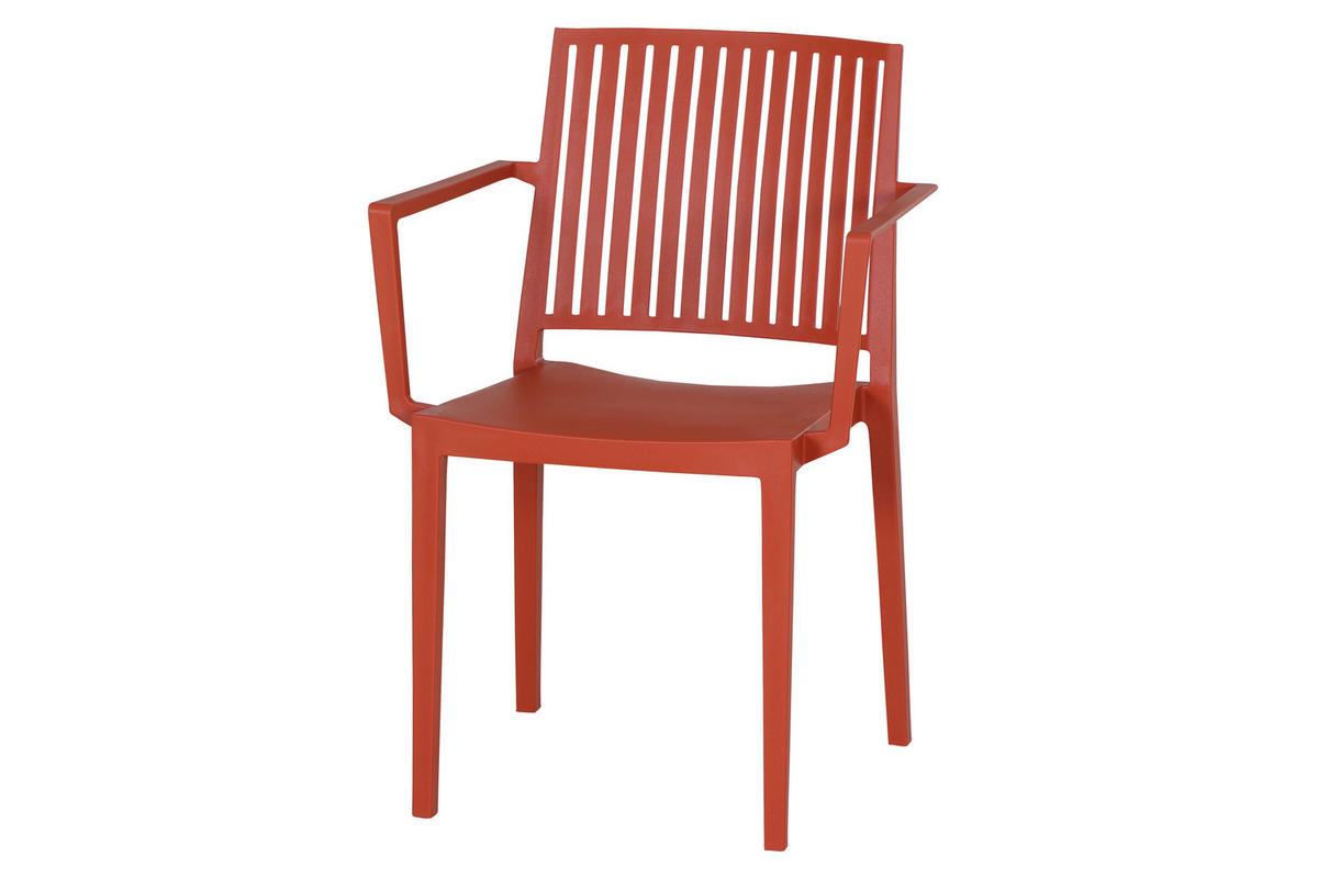 GARTENGARNITUR 3-teilig  - Rot, Basics (80/80/80cm) - Siena Garden