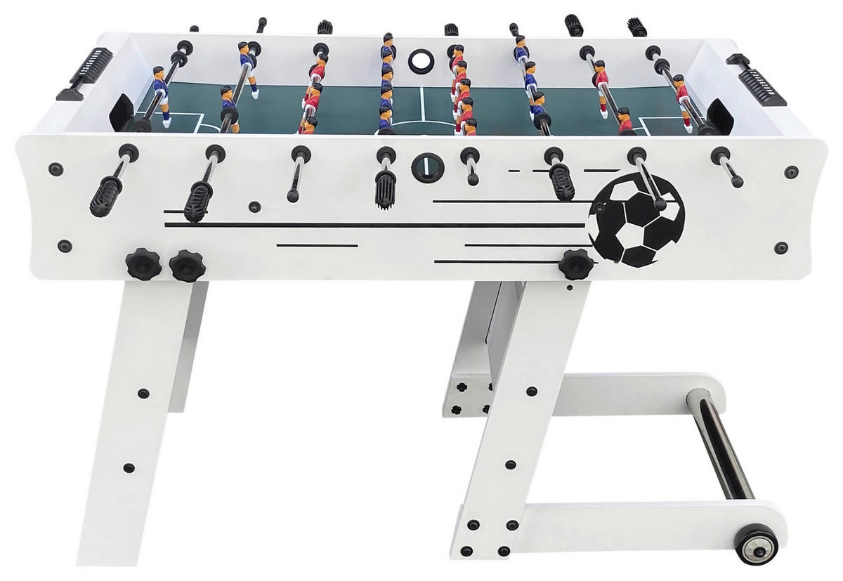 SCORPION KICK FUßBALLTISCH - Weiß, KONVENTIONELL, Holz (61/81/122cm) - Ambia Garden
