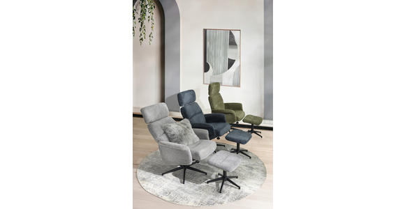 RELAXSESSELSET Webstoff - Schwarz/Grün, Design, Textil/Metall (74/106-96/72-101cm) - Carryhome