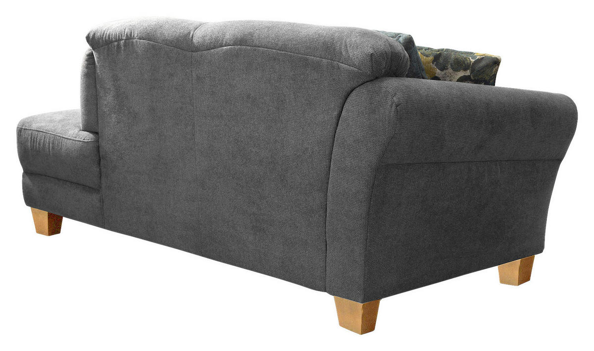 RÉCAMIERE in Flachgewebe Grau  - Naturfarben/Grau, Konventionell, Holz/Textil (194/84/91cm) - Sit & More