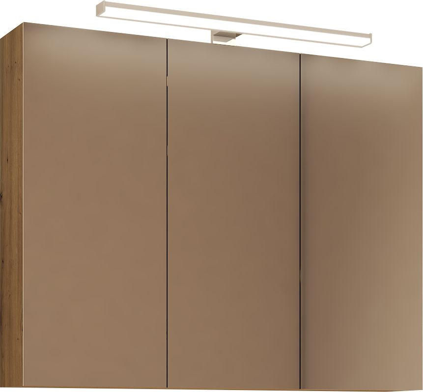Stylife ZRCADLOVÁ SKŘÍŇKA, barvy dubu, barvy dubu, 90/70/16 cm