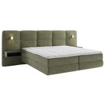 BOXSPRINGBETT 180/200 cm  in Grün  - Schwarz/Grün, Basics, Holz/Holzwerkstoff (180/200cm) - Esposa