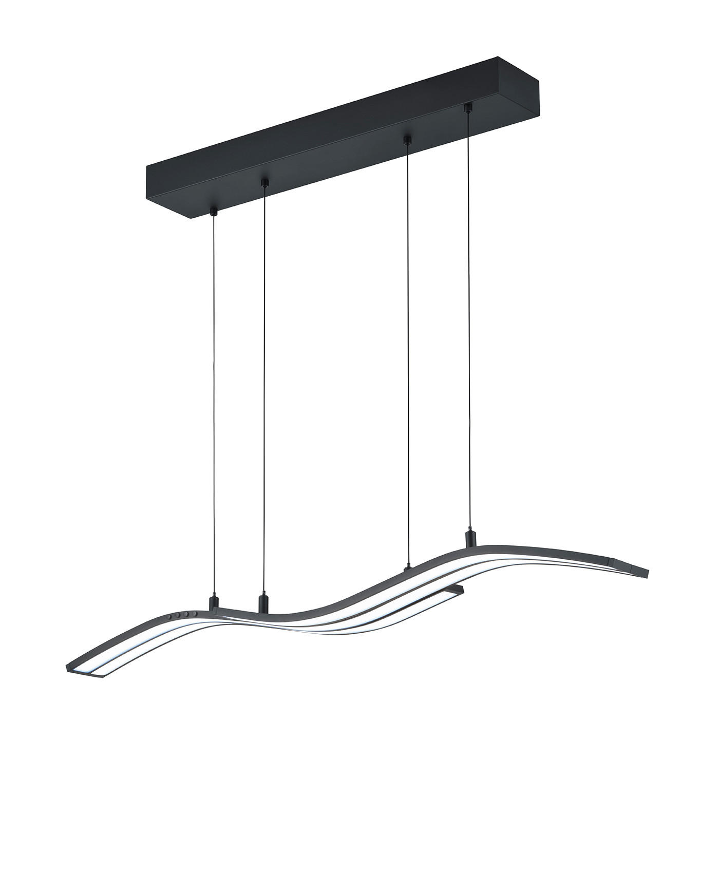 LED-HÄNGELEUCHTE Spider   - Schwarz, Design, Metall (130/60-170/13.8cm) - Trio Leuchten