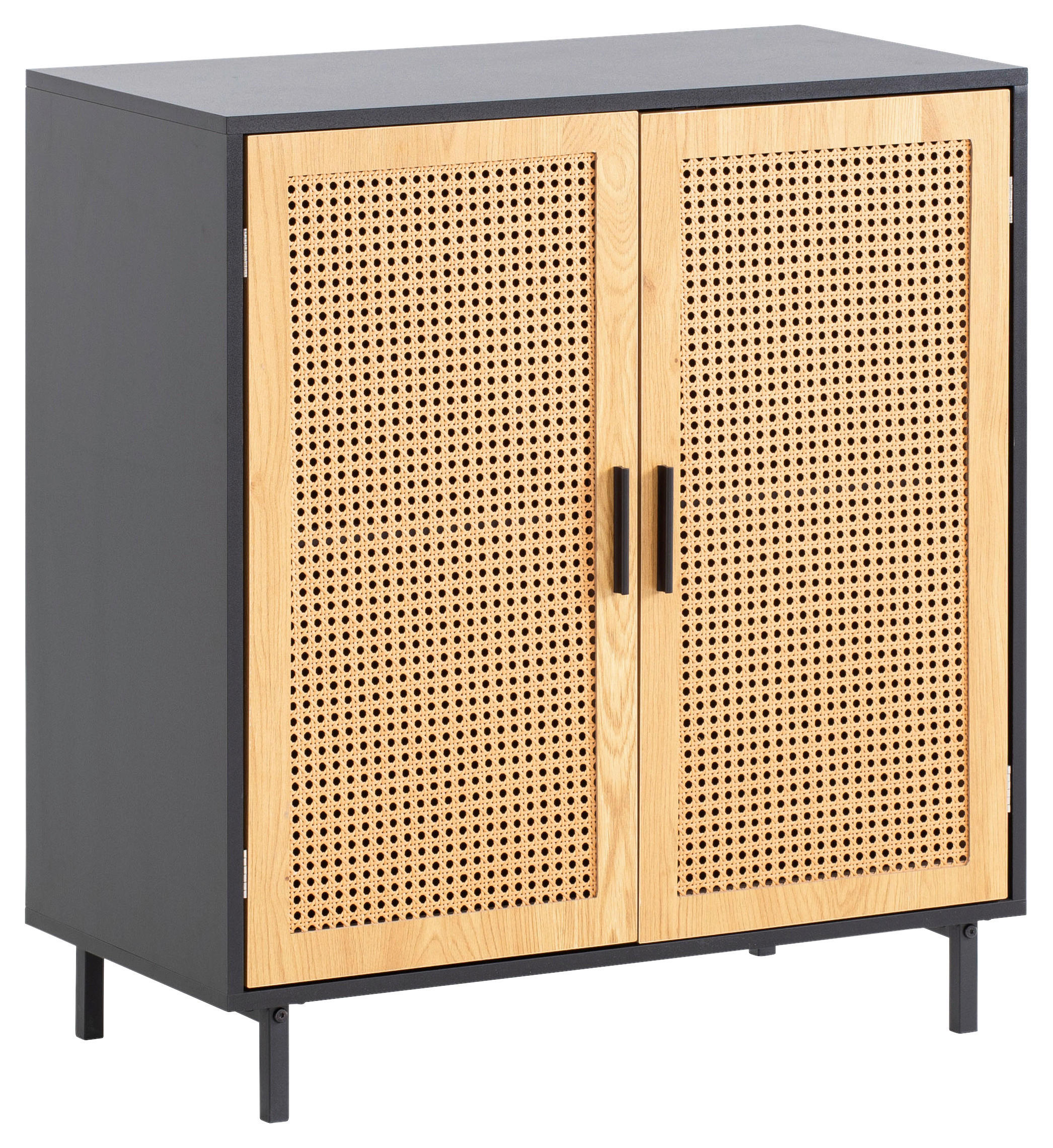 KOMMODE 80/86,5/40 cm Schwarz  - Schwarz/Braun, Konventionell, Holzwerkstoff/Metall (80/86,5/40cm) - Livetastic