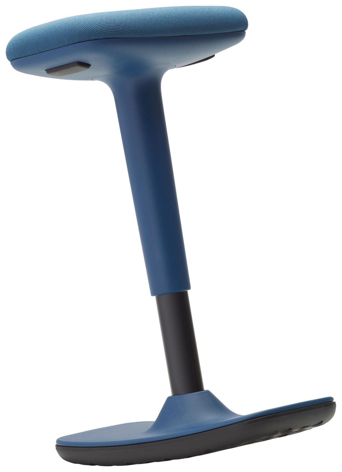 BÜROHOCKER Blau, Schwarz  - Blau/Schwarz, Basics, Kunststoff/Textil (44/25/50-75cm) - Dauphin