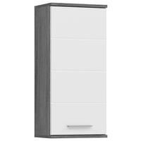 HÄNGESCHRANK 35/77/25 cm  - Weiß Hochglanz/Grau, MODERN, Holzwerkstoff (35/77/25cm) - MID.YOU