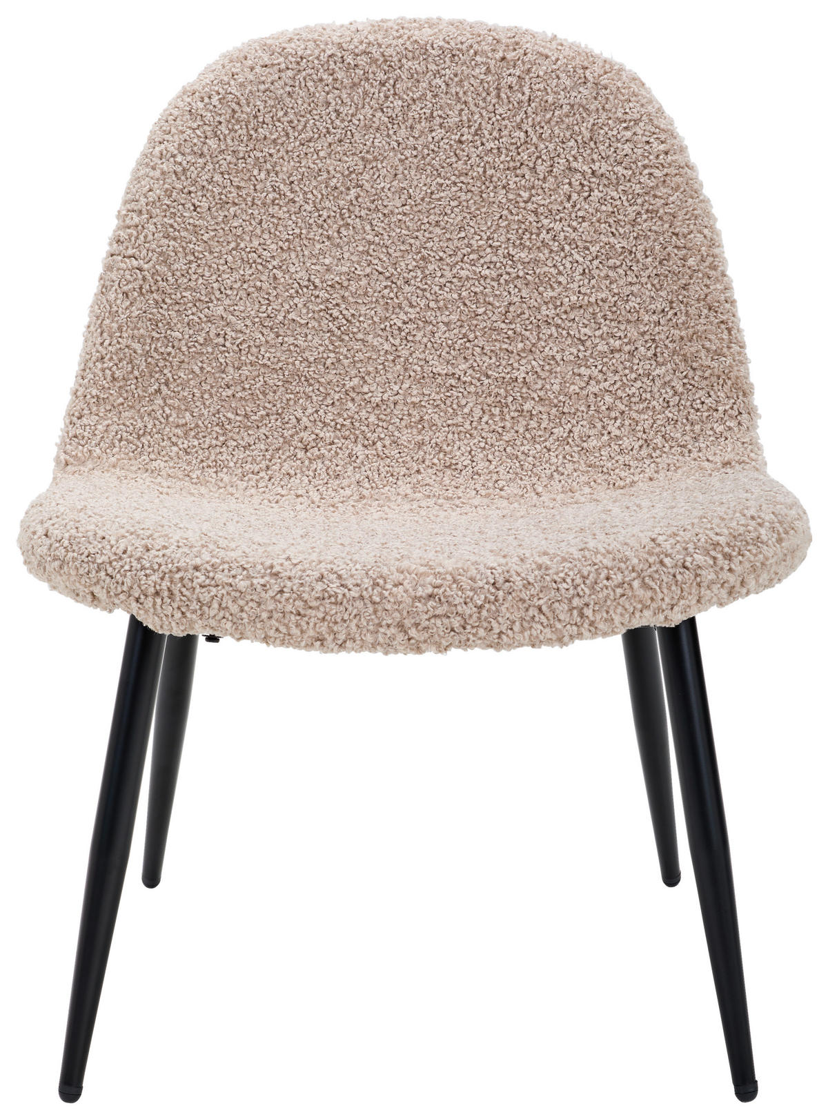 SESSEL in Teddystoff Braun, Schwarz  - Schwarz/Braun, Design, Holz/Textil (63/82/74cm) - Livetastic