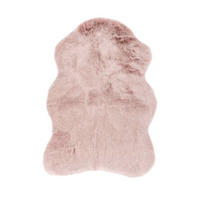 KOBEREC S VYSOKÝM VLASEM, 60/90 cm, růžová - růžová, Design, textil (60/90cm)