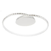 LED-DECKENLEUCHTE 50/10/43 cm   - Weiß, Design, Metall (50/10/43cm)