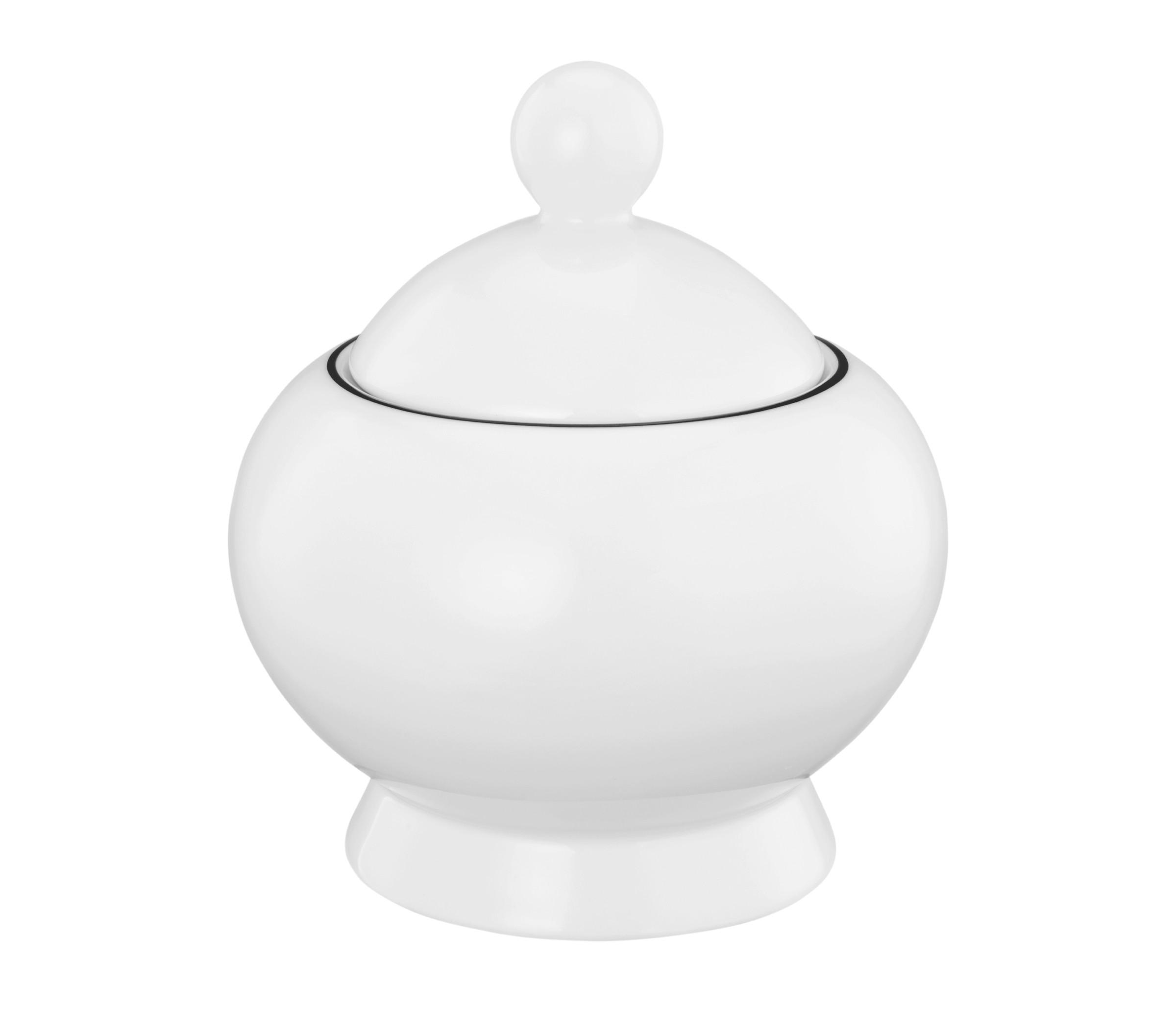 CUKŘENKA  - bílá/černá, Lifestyle, keramika (10/11cm) - Seltmann Weiden