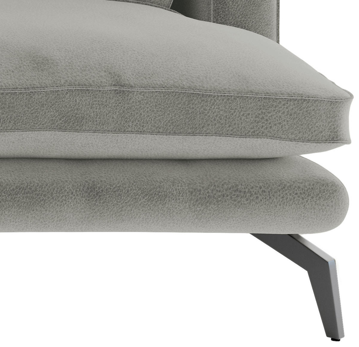 SEDACÍ SESTAVA, textil, šedá - šedá/černá, Design, kov/textil (250/202cm) - Livetastic