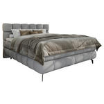 BOXBETT 180/200 cm,  in Grau, Bettkasten, Topper, H3 + H3 = fest  - Schwarz/Grau, Trend, Textil/Metall (180/200cm) - Esposa