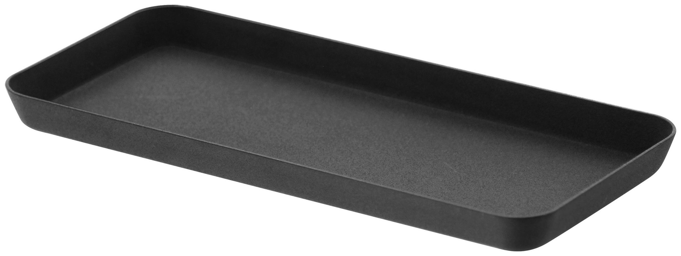 UNIVERSALABLAGE  - Schwarz, Basics, Metall (22,2/10/1,5cm)
