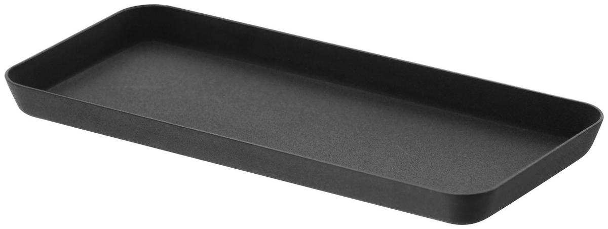 UNIVERSALABLAGE  - Schwarz, Basics, Metall (22,2/10/1,5cm)