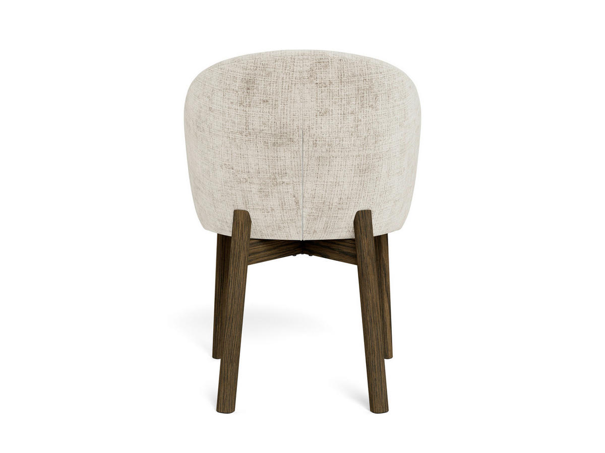 STUHL  inklusive Armlehnen Chenille  - Eichefarben/Beige, MODERN, Holz/Textil (55,5/80,5/60cm) - MID.YOU