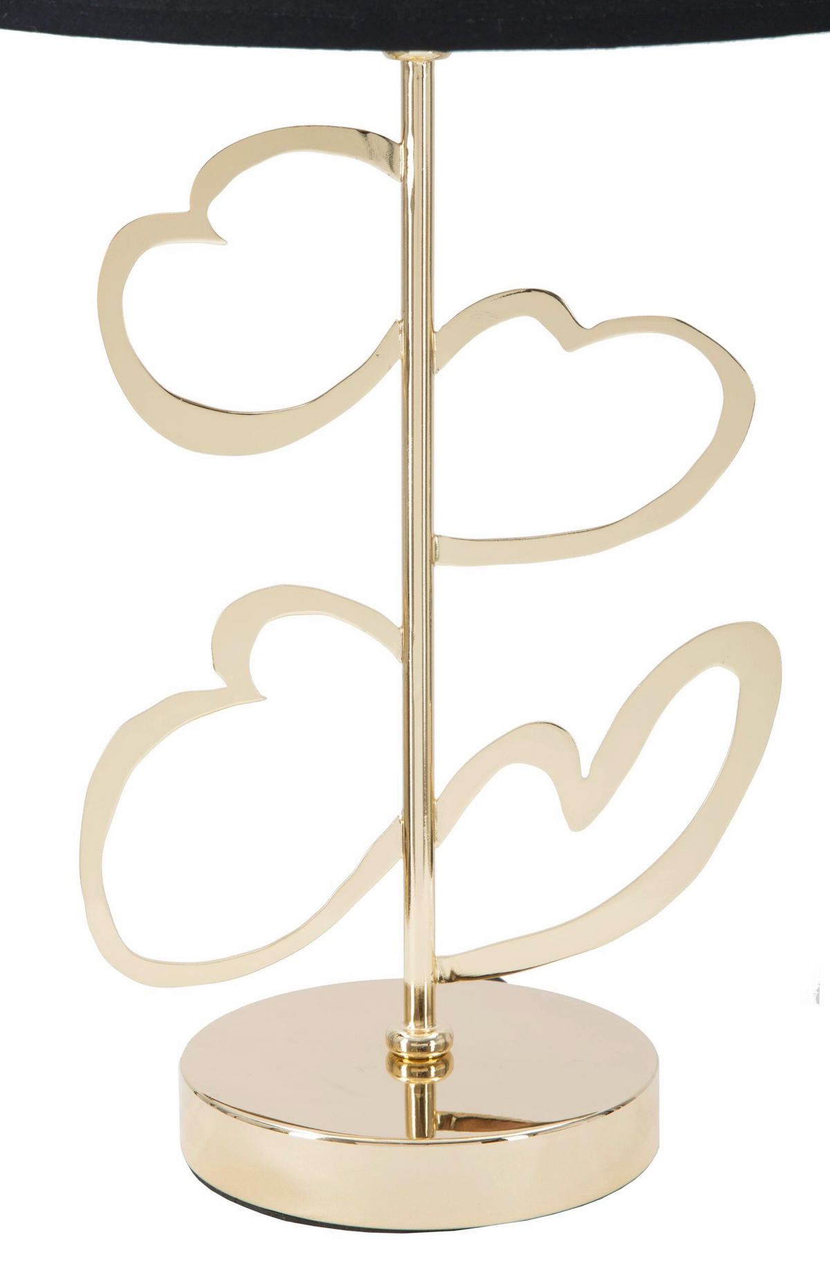 TISCHLEUCHTE 30/30/54.5 cm  - Goldfarben/Schwarz, Trend, Papier/Textil (30/30/54.5cm) - Mauro Ferretti