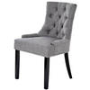 STUHL  in Webstoff  - Schwarz/Grau, Modern, Holz/Textil (56/62,5/91cm) - Livetastic