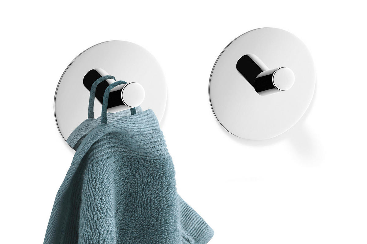 HANDTUCHHAKEN - Edelstahlfarben, Basics, Metall (4.5cm) - Zack