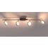 LED-DECKENLEUCHTE - Nickelfarben, Design, Metall (87,5/20/20cm) - Novel