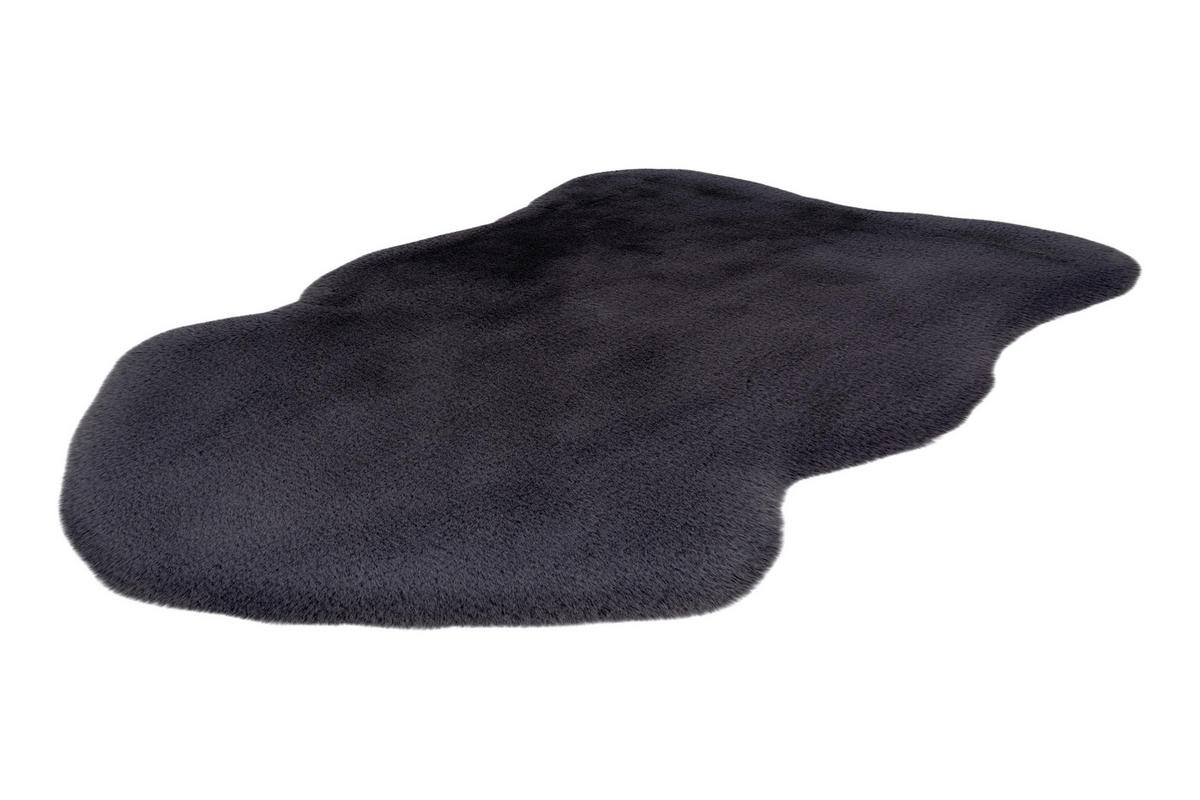 HOCHFLORTEPPICH 60/90 cm Anthrazit  - Anthrazit, Basics, Textil (60/90cm) - Kayoom