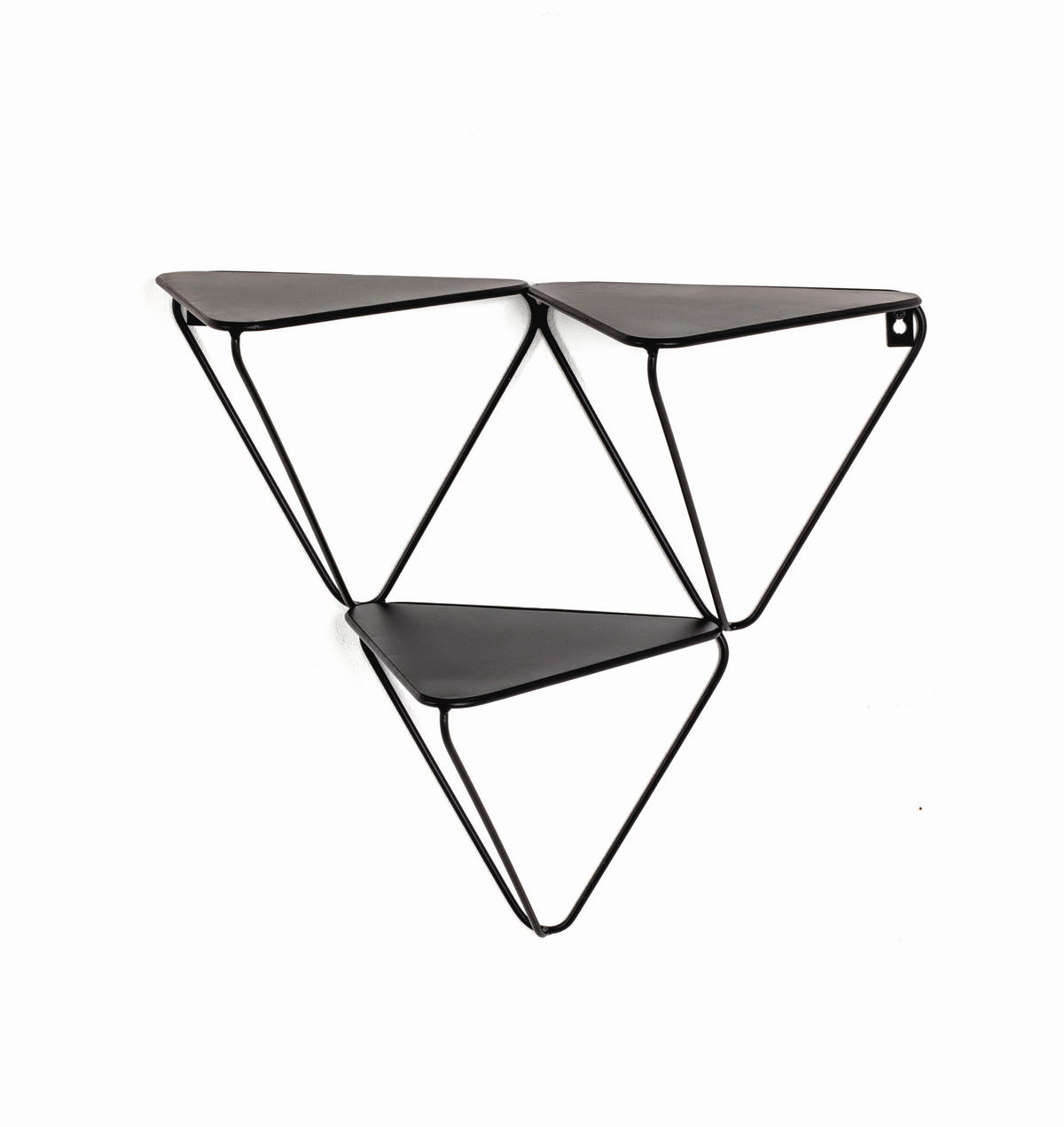 WANDREGAL 48/42/22 cm  - Schwarz, Design, Metall (48/42/22cm)