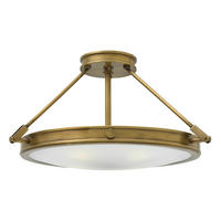 DECKENLEUCHTE  55.9/29.3 cm    - Messingfarben, Konventionell, Glas/Metall (55.9/29.3cm) - Elstead Lighting