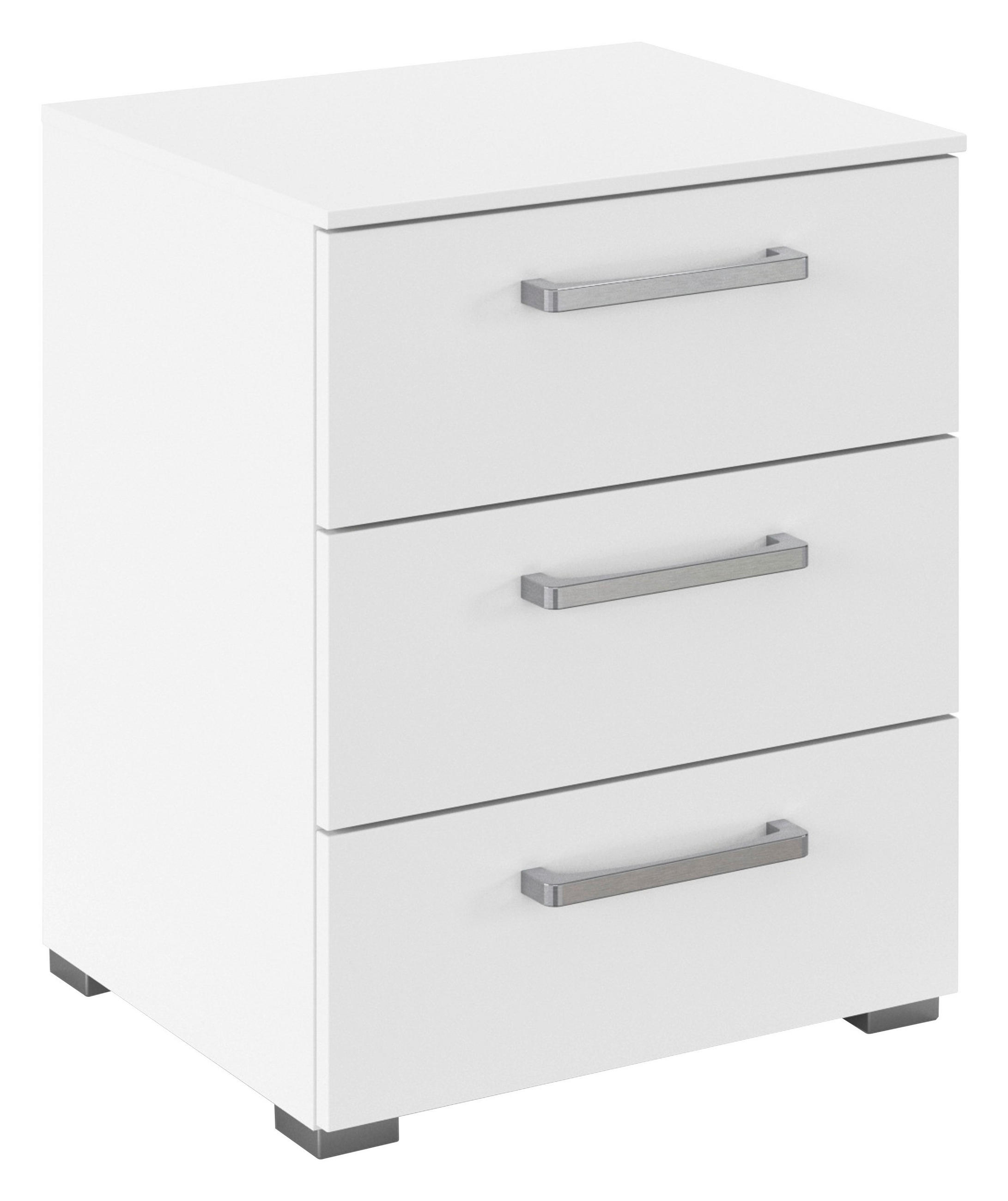 NACHTSCHRANK 50/61/42 cm  - Edelstahlfarben/Alufarben, Basics, Holzwerkstoff/Kunststoff (50/61/42cm) - Xora