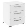 NACHTSCHRANK 50/61/42 cm  - Edelstahlfarben/Alufarben, Basics, Holzwerkstoff/Kunststoff (50/61/42cm) - Xora