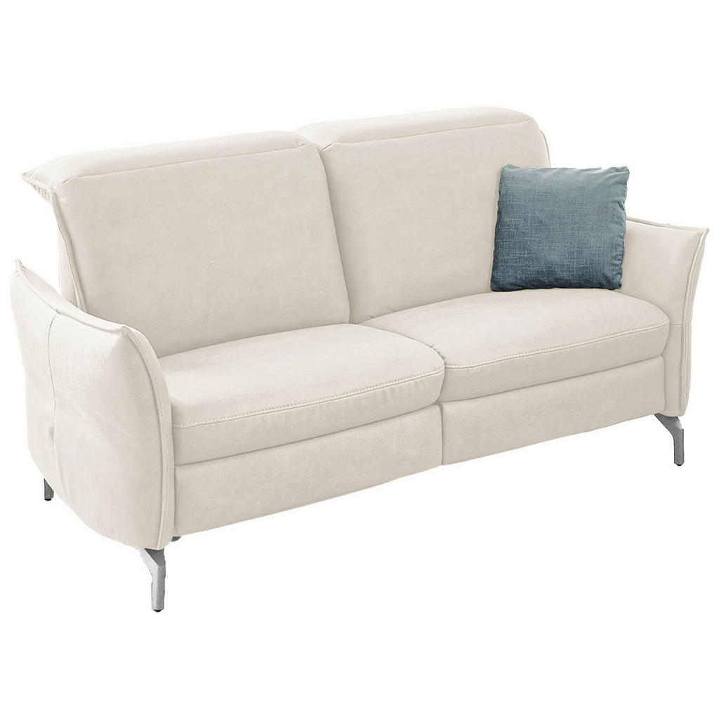 Thumbnail - Livetastic 2-Sitzer-Sofa, Hellgrau, Textil, 154x89x109 cm, Made in EU, Hocker erhältlich, Armteil links, rechts, Wohnzim...