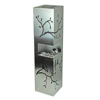 DEKOSÄULE - Silberfarben, Basics, Metall (25/100/25cm) - Gardenson