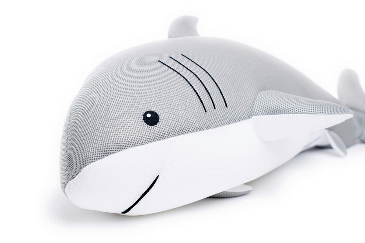 SCHWIMMTIER - Grau, KONVENTIONELL, Textil (45/111/38cm)