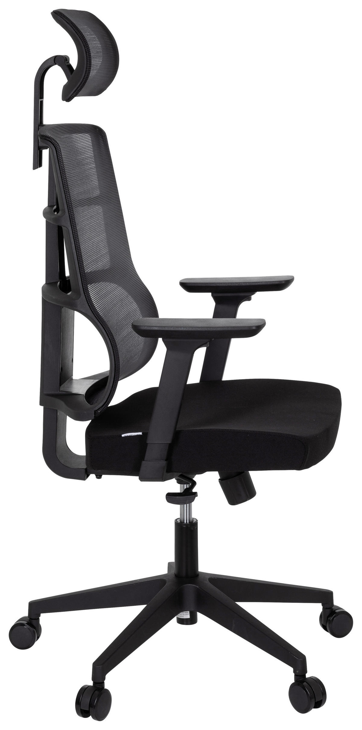 DREHSTUHL  in Netzbespannung, Flachgewebe Schwarz  - Schwarz, MODERN, Kunststoff/Textil (64/138/62cm) - MID.YOU