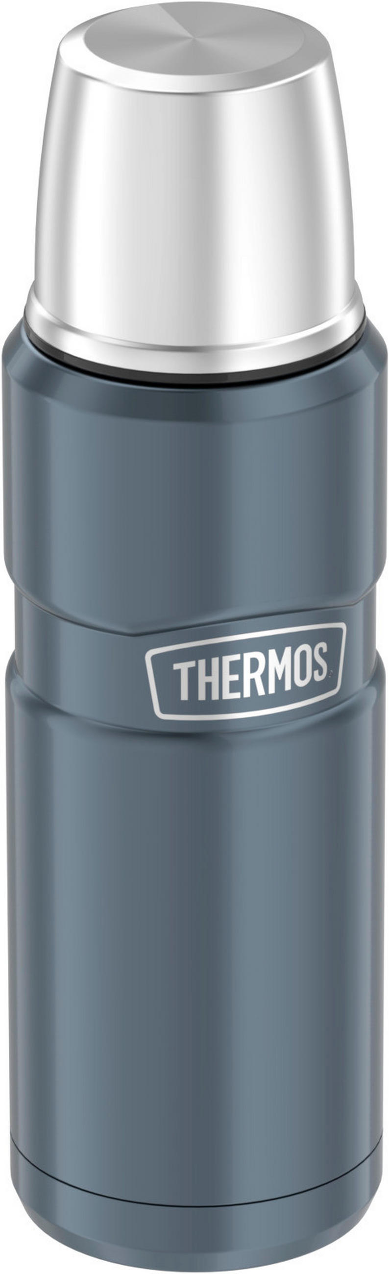 ISOLIERFLASCHE STAINLESS KING 0,47 L  - Dunkelgrau, Metall (0,47l) - Thermos