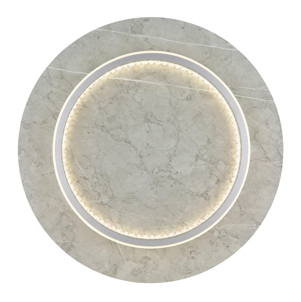 LED-DECKENLEUCHTE MARY 40/8,2 cm   - Klar/Silberfarben, Design, Holzwerkstoff/Kunststoff (40/8,2cm)