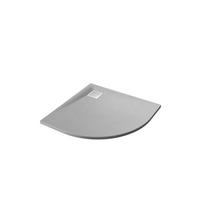 DUSCHTASSE Grau   - Grau, KONVENTIONELL, Kunststoff (90/2,6/90cm) - Sanotechnik