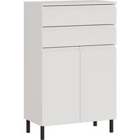 MIDISCHRANK 60/97/34 cm  - Kaschmir/Schwarz, MODERN, Holzwerkstoff/Metall (60/97/34cm) - Germania