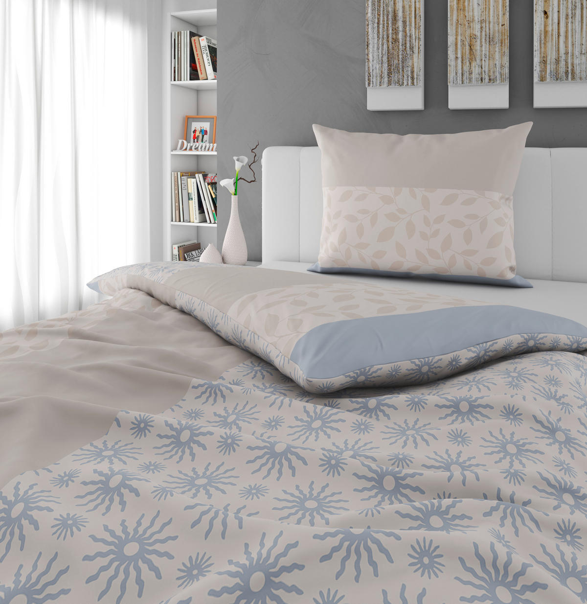 BETTWÄSCHESET 2-teilig Satin 160/210 cm  - Multicolor, Konventionell, Textil (160/210cm) - Novel