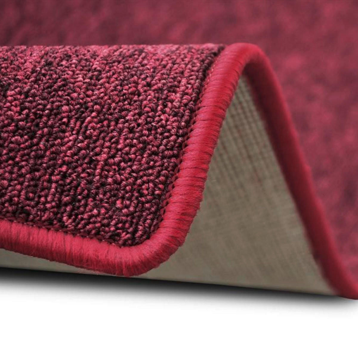 Thumbnail - Floordirekt Läufer London, Rot, Textil, Uni, rechteckig, 80x500 cm, pflegeleicht, Teppiche & Böden, Teppiche, Teppichläu...