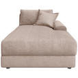 BIGSOFA Cord Rosa  - Schwarz/Rosa, MODERN, Kunststoff/Textil (117/93/190cm) - Carryhome