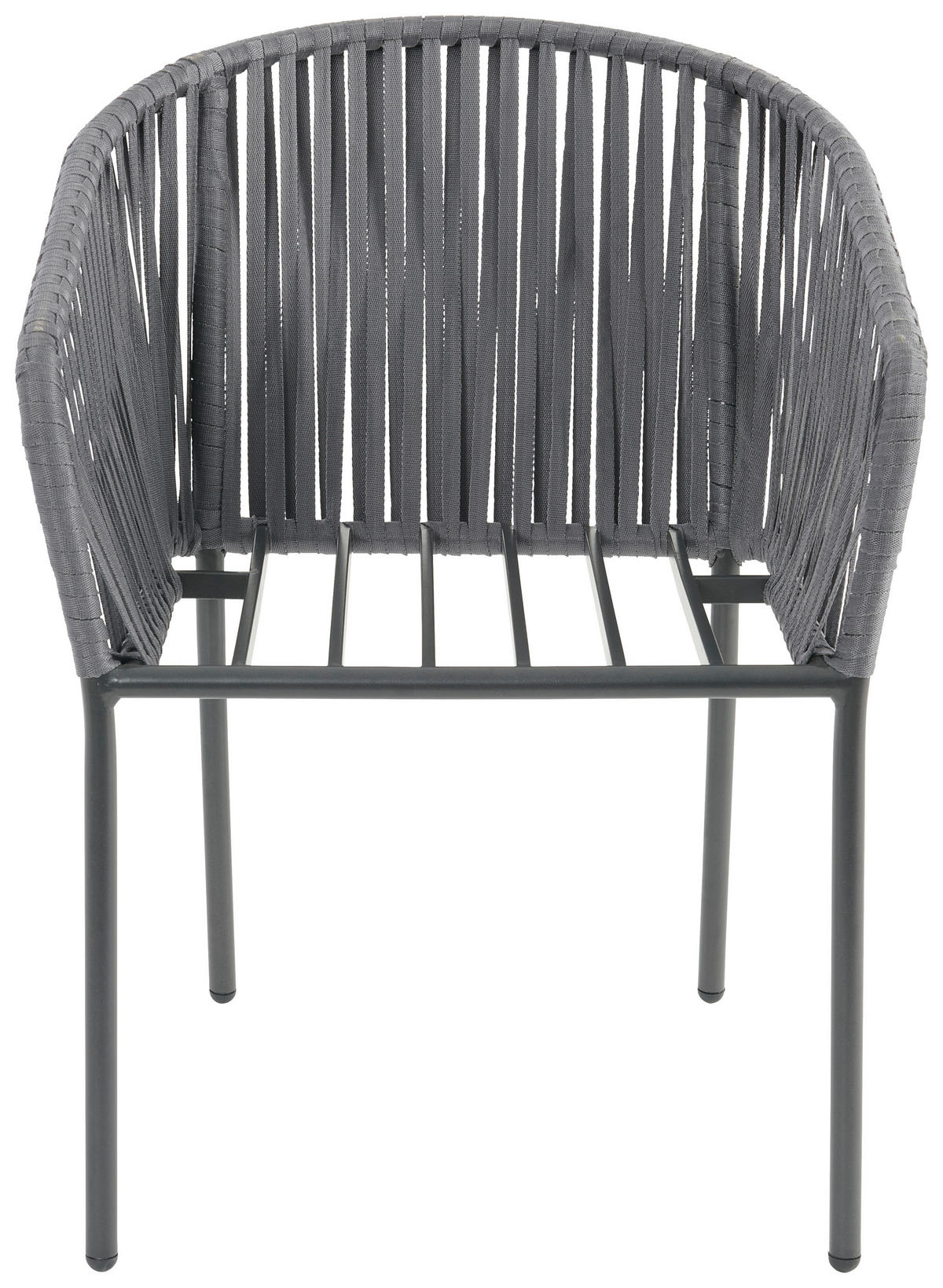 GARTENSESSEL Aluminium Grau  - Schwarz/Grau, MODERN, Kunststoff/Textil (59/77,5/61cm) - Ambia Garden