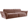 BIGSOFA in Chenille Rosa  - Schwarz/Rosa, Konventionell, Kunststoff/Textil (300/91/116cm) - Sit & More
