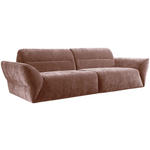 BIGSOFA Chenille Rosa  - Schwarz/Rosa, KONVENTIONELL, Kunststoff/Textil (300/91/116cm) - Cantus