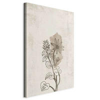 LEINWANDBILD Abstraktes, Blumen 40/60/1,2 cm  - Beige/Grau, Basics, Holzwerkstoff/Textil (40/60/1,2cm) - artgeist