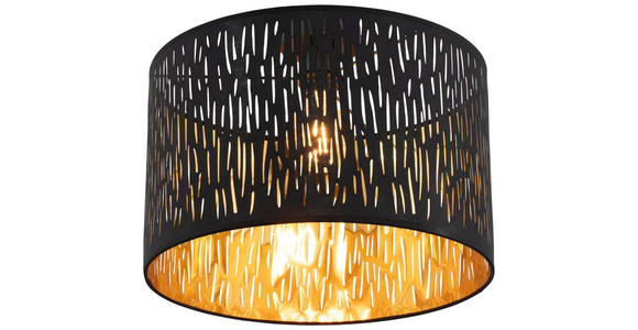 DECKENLEUCHTE 40/30 cm - Schwarz, Trend, Kunststoff/Textil (40/30cm) - Novel