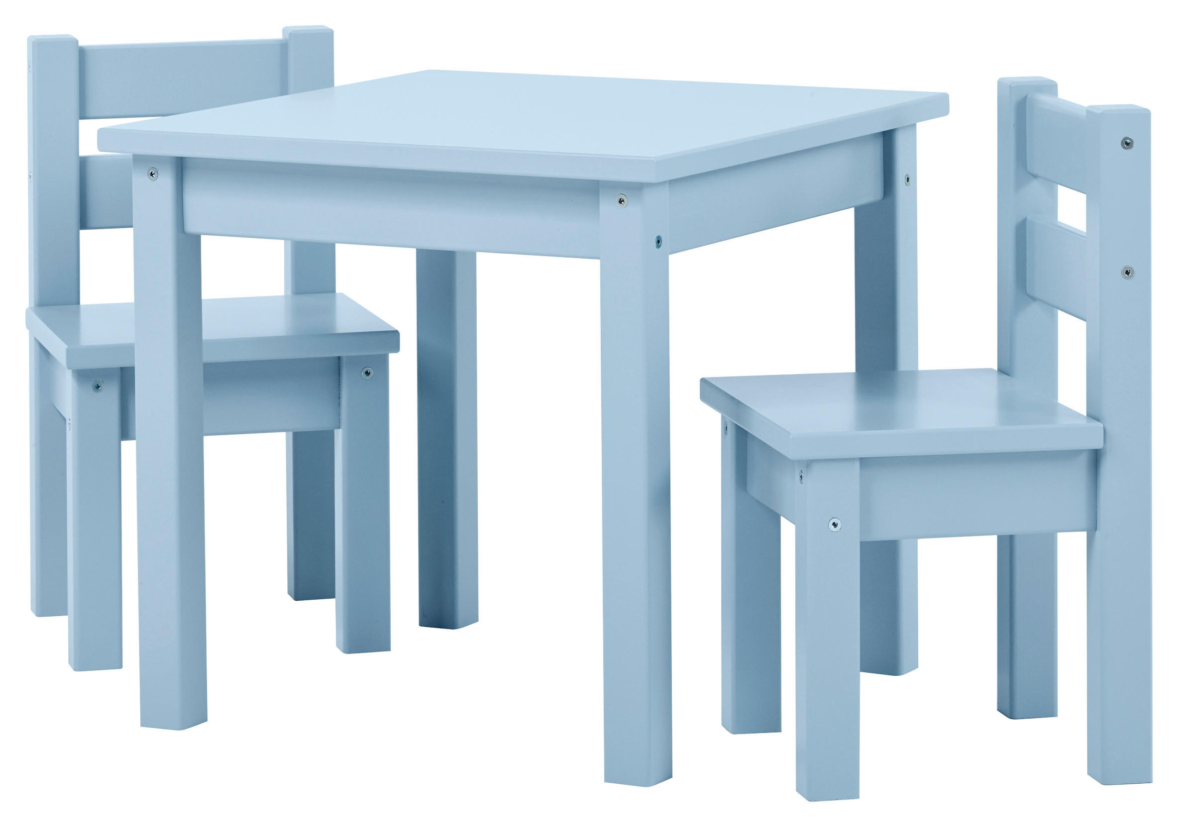 KINDERSITZGRUPPE Pastellblau  - Pastellblau, MODERN, Holz - MID.YOU