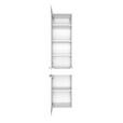 HOCHSCHRANK 40/180/35 cm - Edelstahlfarben/Silberfarben, KONVENTIONELL, Holzwerkstoff/Kunststoff (40/180/35cm) - Xora