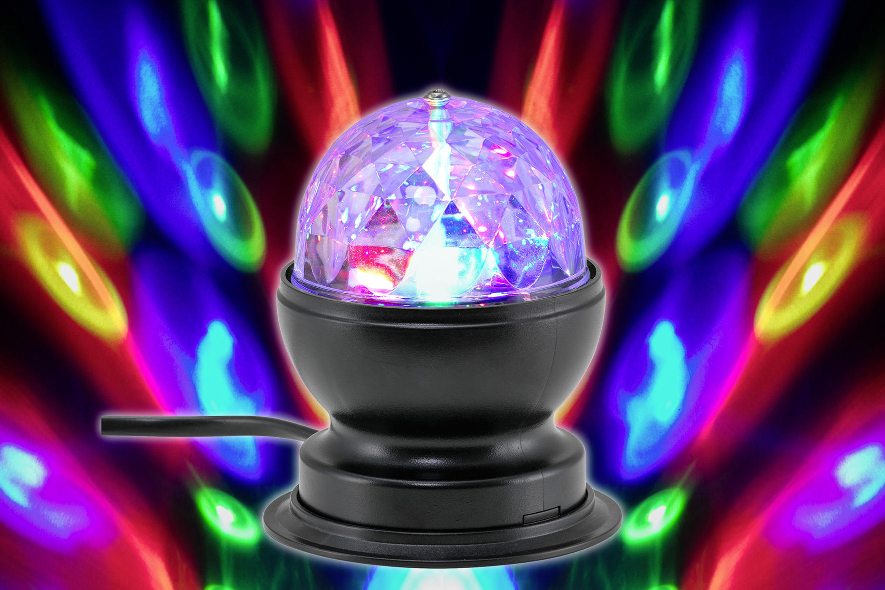 STOLNÍ LED LAMPA,  - černá/průhledné, Trend, plast (8,8cm) - Novel