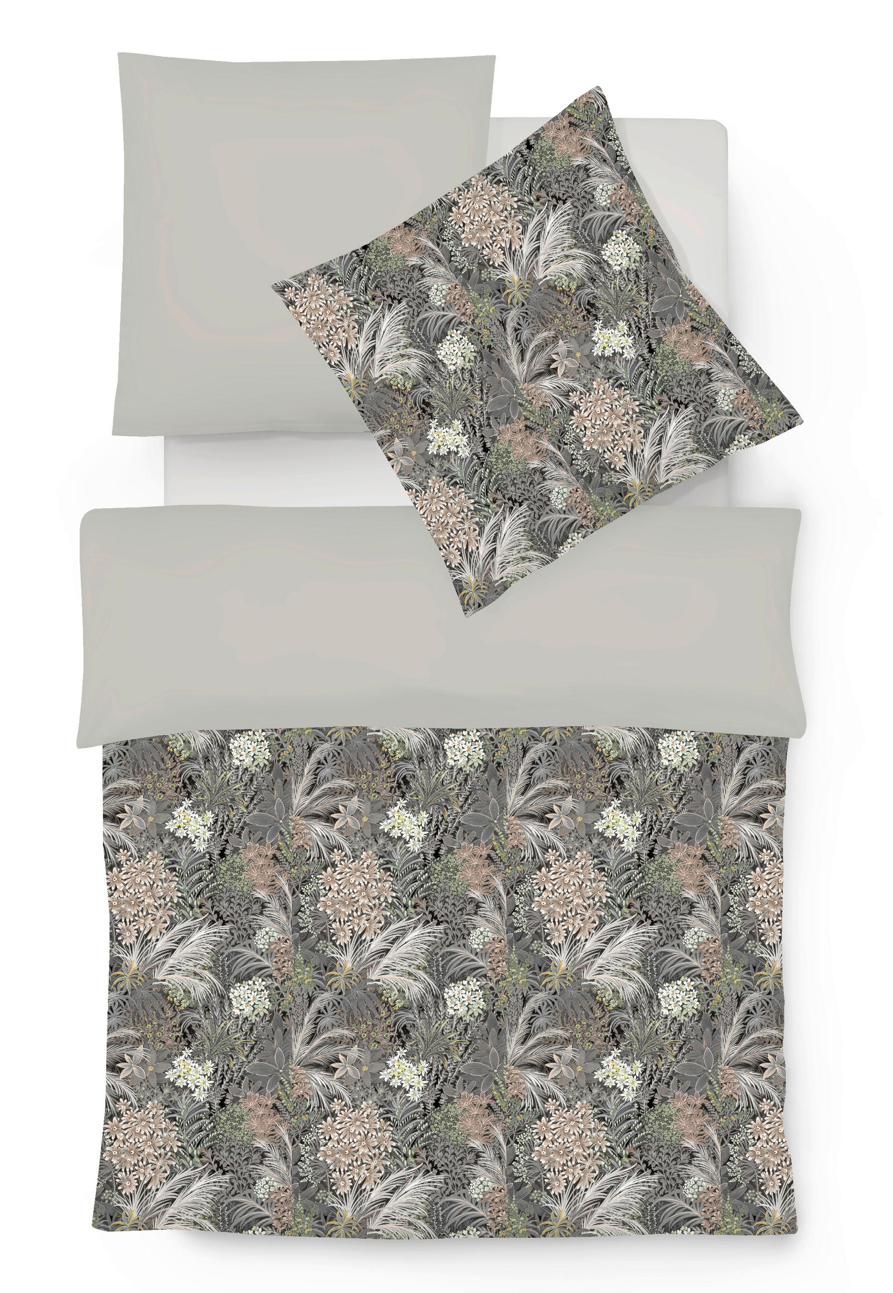 Fleuresse Bettwäsche Black Premium Jersey Braun 135x200 cm