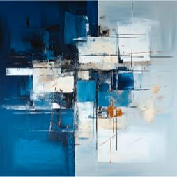 XXXL OBRAZ NA KOVU, abstraktní, 30/30/2 cm