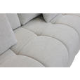 BOXSPRINGSOFA in Chenille Ecru  - Ecru/Schwarz, MODERN, Kunststoff/Textil (210/72/105cm) - Cantus
